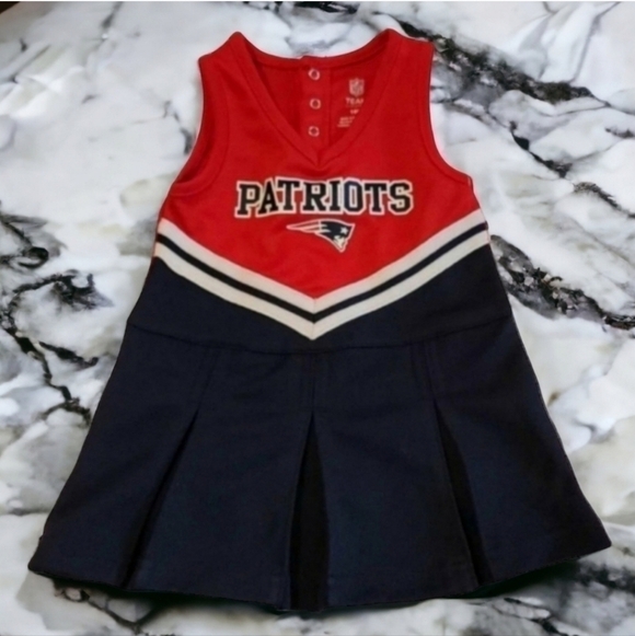 NFL Patriats Blue And Red Cheerleader Dress/Costume - Size 18 Months - Picture 2 of 4